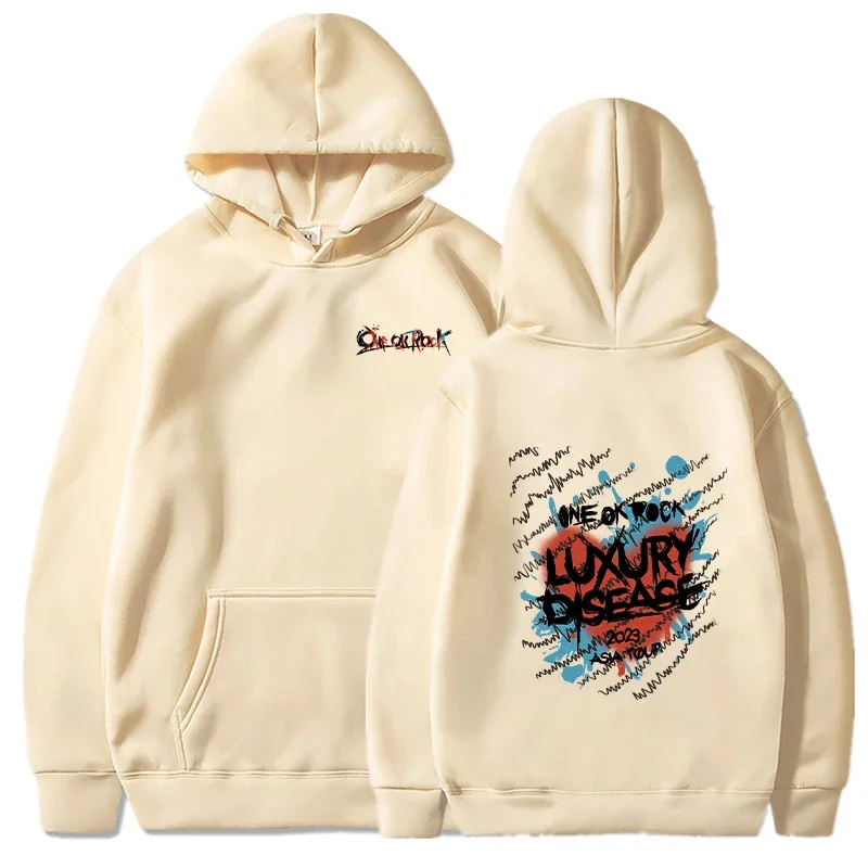 Пуловер с капюшоном спортивный костюм толстовки One Ok Rock мужские Модные длинным