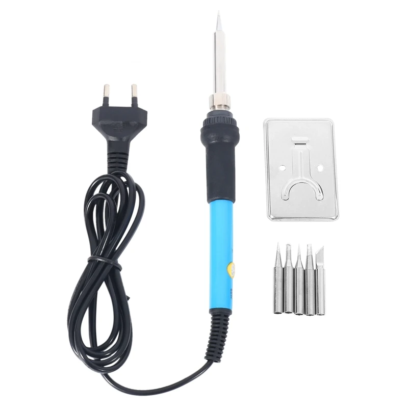 

HOT-60W Adjustable Temperature Electric Soldering Iron Handle Heat Pencil Tool With Iron Tips Stand For Welding Solder Rework Re