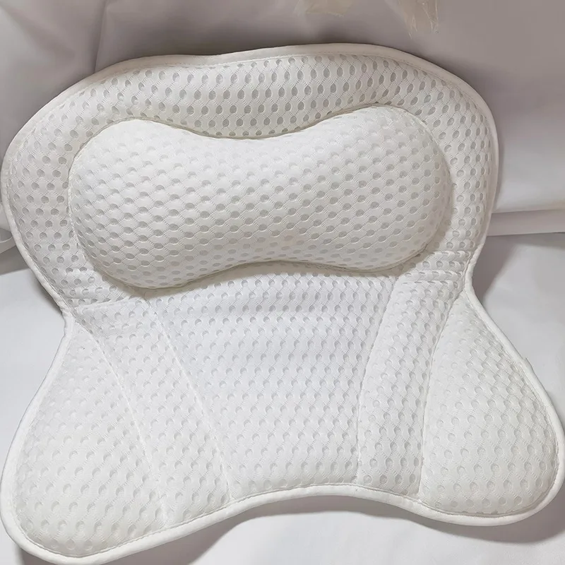

Мягкая Белая Массажная 3d-подушка в форме бабочки с присосками, спонжи, спа, инструмент для комфорта и расслабления шеи и спины