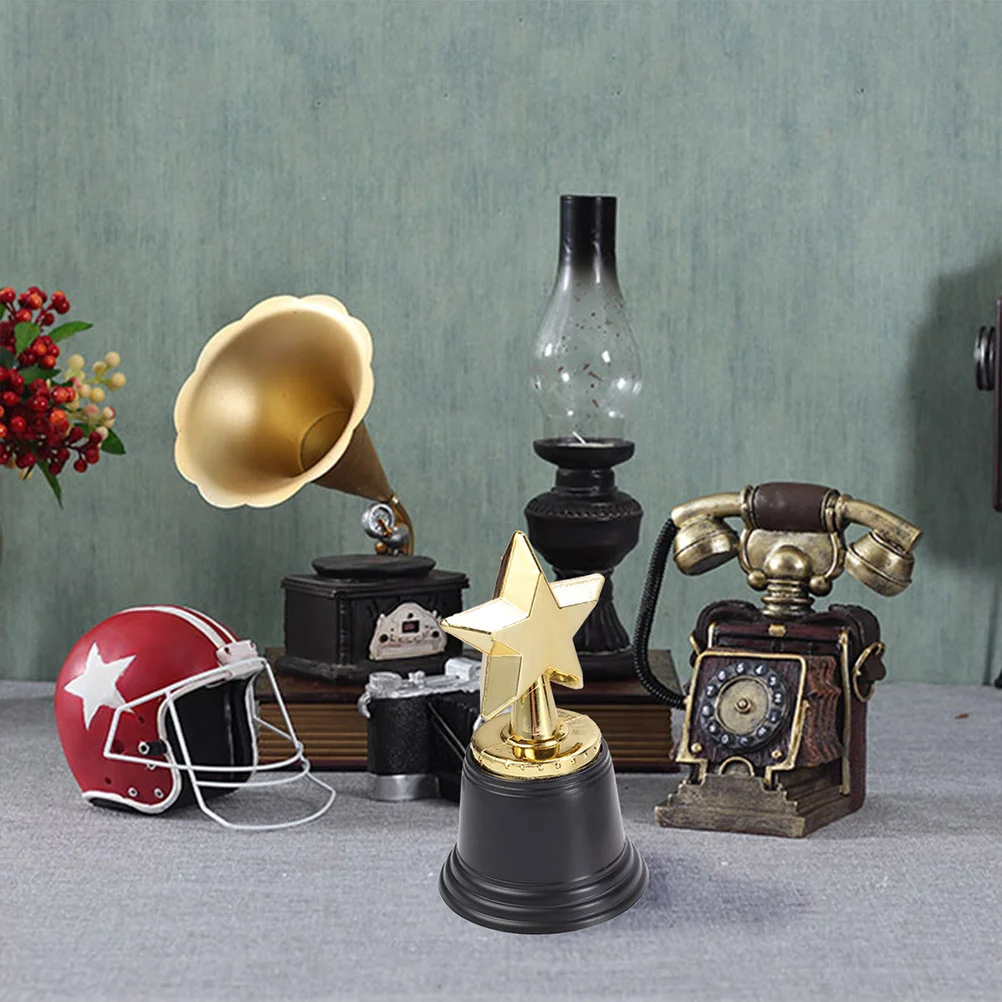 6 шт. детские награды трофей церемония звезда золотая отделка подарок золотые