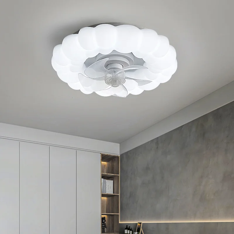 

Chandeliers Nordic restaurant Ceiling fan with remote control smart living room decorationing aras Pendant lamps Lights