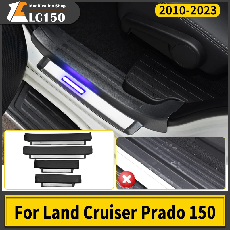 

2014-2021 For Toyota Land Cruiser Prado 150 Modified Threshold Accessories Pedal Led Light Lc150 Upgraded Interior Fj150