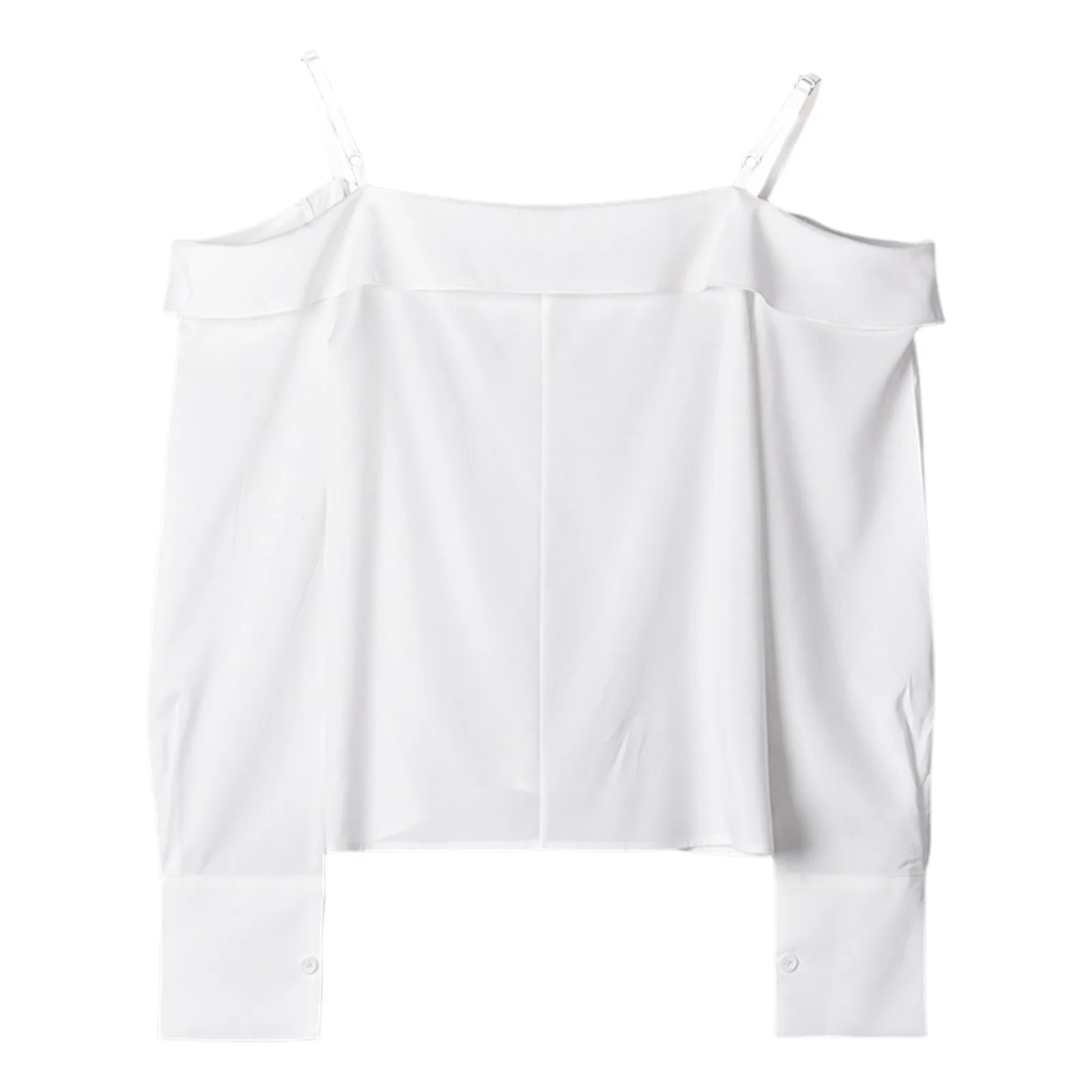 Блузки с открытыми плечами женская одежда весна-лето 2024 новые поступления модные