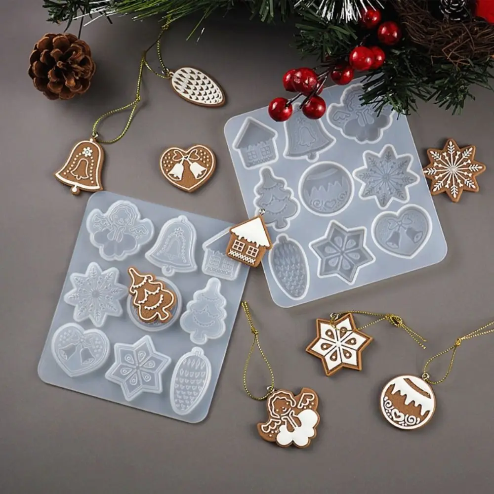 

DIY Christmas Gift Handmade Making Jewelry Christmas Mold Decorative Mould Key Chain Pendant Pendant Decoration