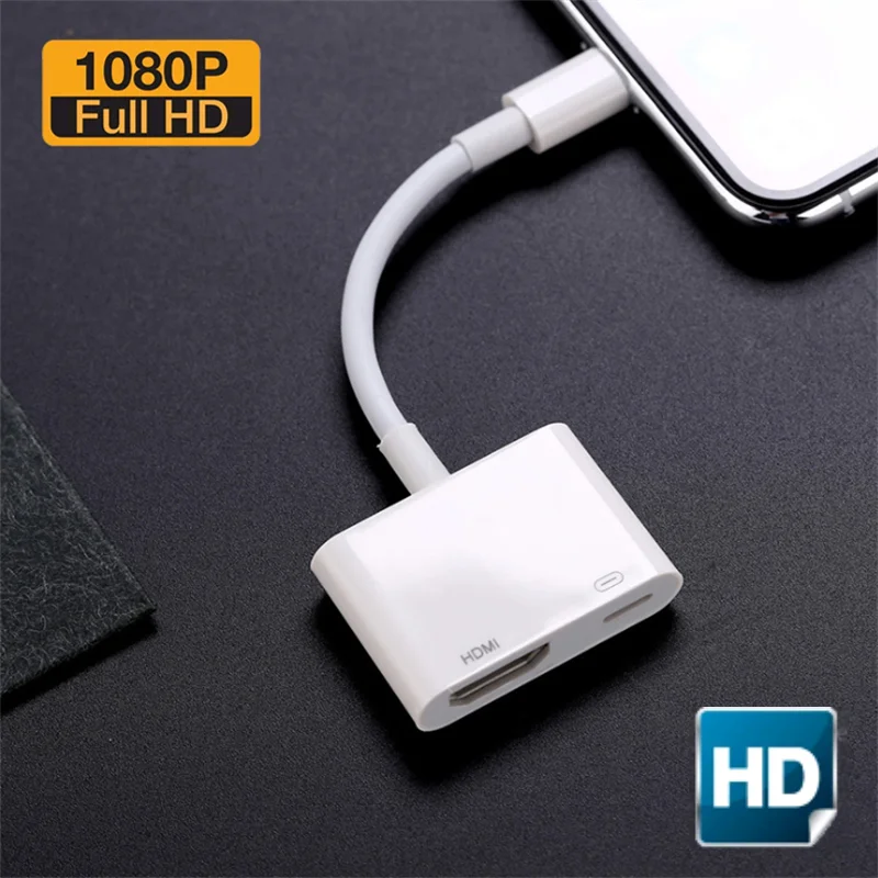 Per cavo compatibile da Lightning a HDMI 1080P per IPhone...