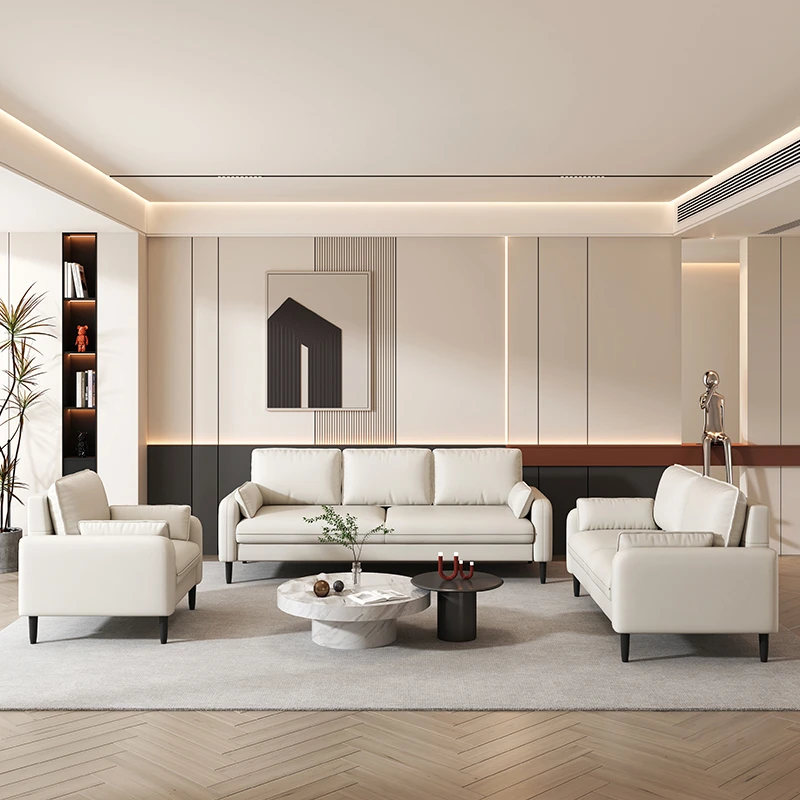 Расслабляющий квадратный скандинавский диван для женщин 3 места напольные