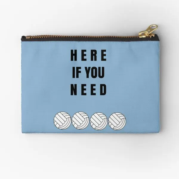 

Here If You Need Light Blue Zipper Pouches Wallet Bag Money Packaging Small Women Pocket Storage Cosmetic Panties Socks Key