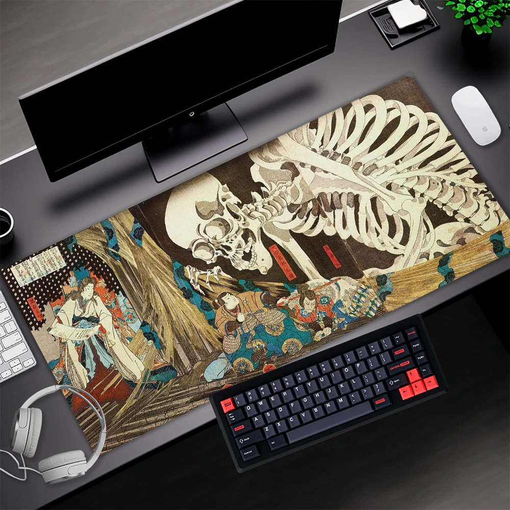 

Mousepad Gamer 900x400 Skull Mouse Pad Company Horror 500x500 Skeleton Terror Grey Setup Gaming Accessories Extra Large Mat Xxl