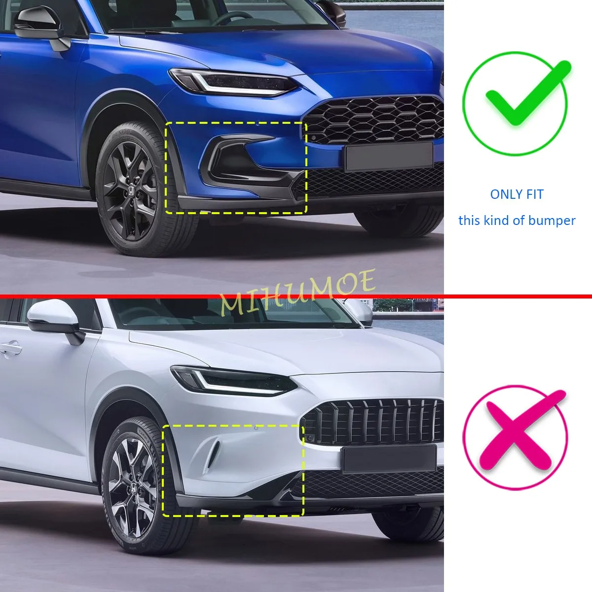 Фото Для 2023-2025 Honda ZRV ZR-V 2 шт. из нержавеющей стали, угловая защита переднего бампера, крыло №3