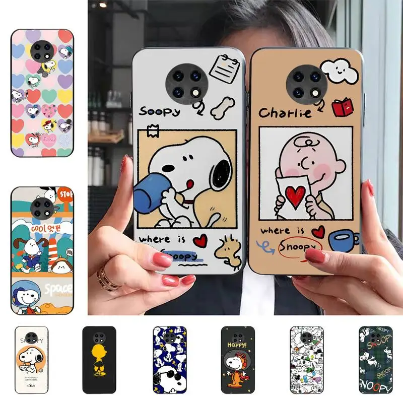 

BANDAI Snoopy Phone Case For Redmi 9 5 S2 K30pro Silicone Fundas for Redmi 8 7 7A note 5 5A
