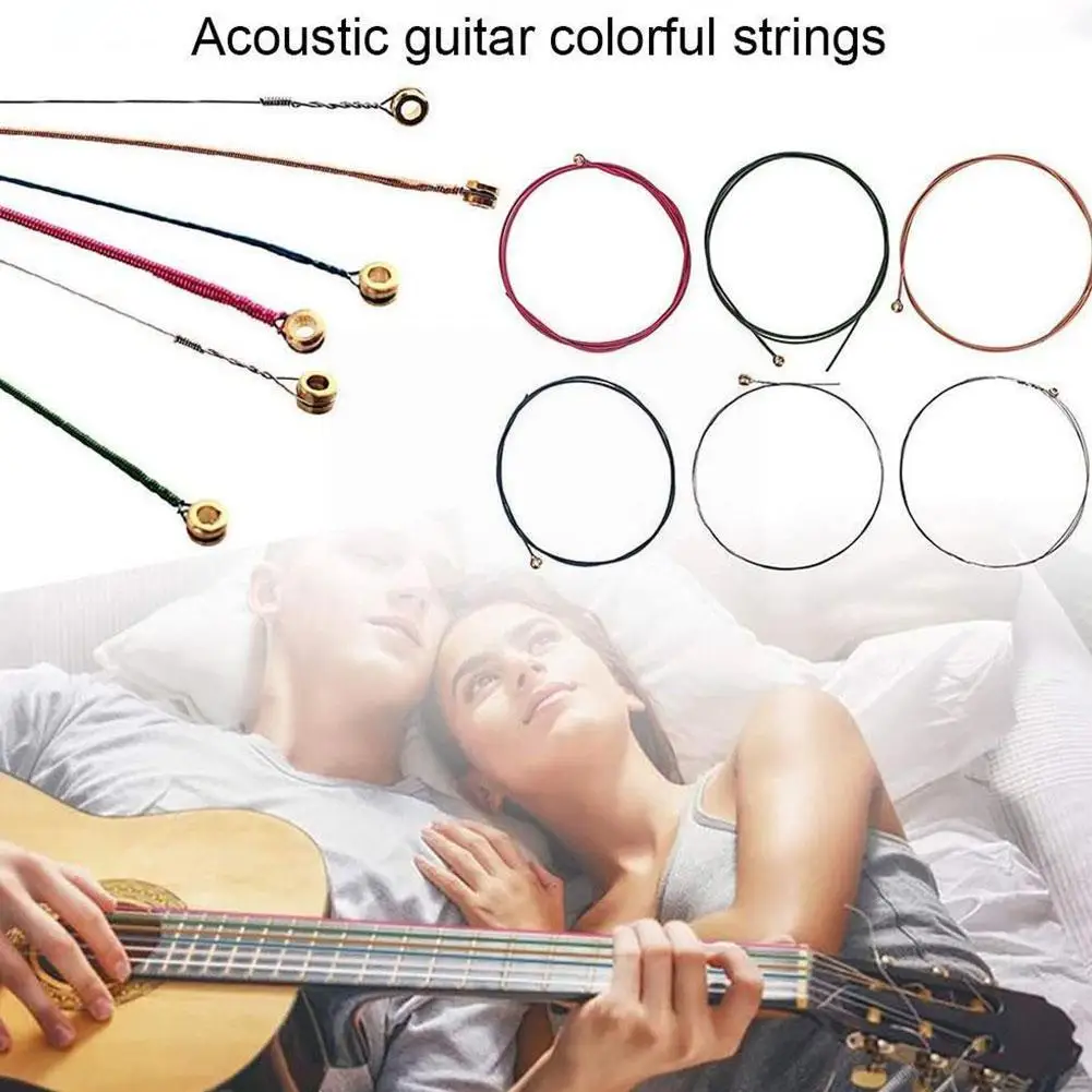 

Набор из 6 струн для электрогитары, металлический гитарный шнур, шестигранный, углеродистая сталь, аксессуары для гитары, музыкальный инстр...