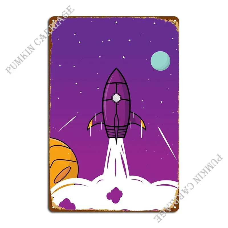 Фото Металлические таблички High Into The Space, настенные панно, жестяные вывески, постеры для дома, гаража, комнаты-убежища №1