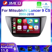 jmcq 2din 4g android 11 car radio multimedia video player for mitsubishi lancer 9 cs 2000 2010 navigation gps head unit carplay