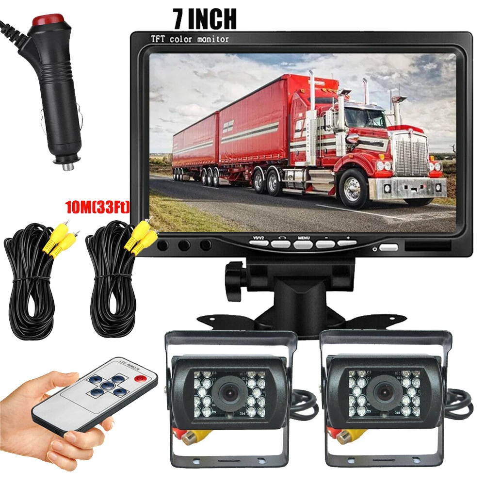 7-дюймовый Автомобильный Монитор Заднего Вида С Ccd-камерой Цветной Помощник По