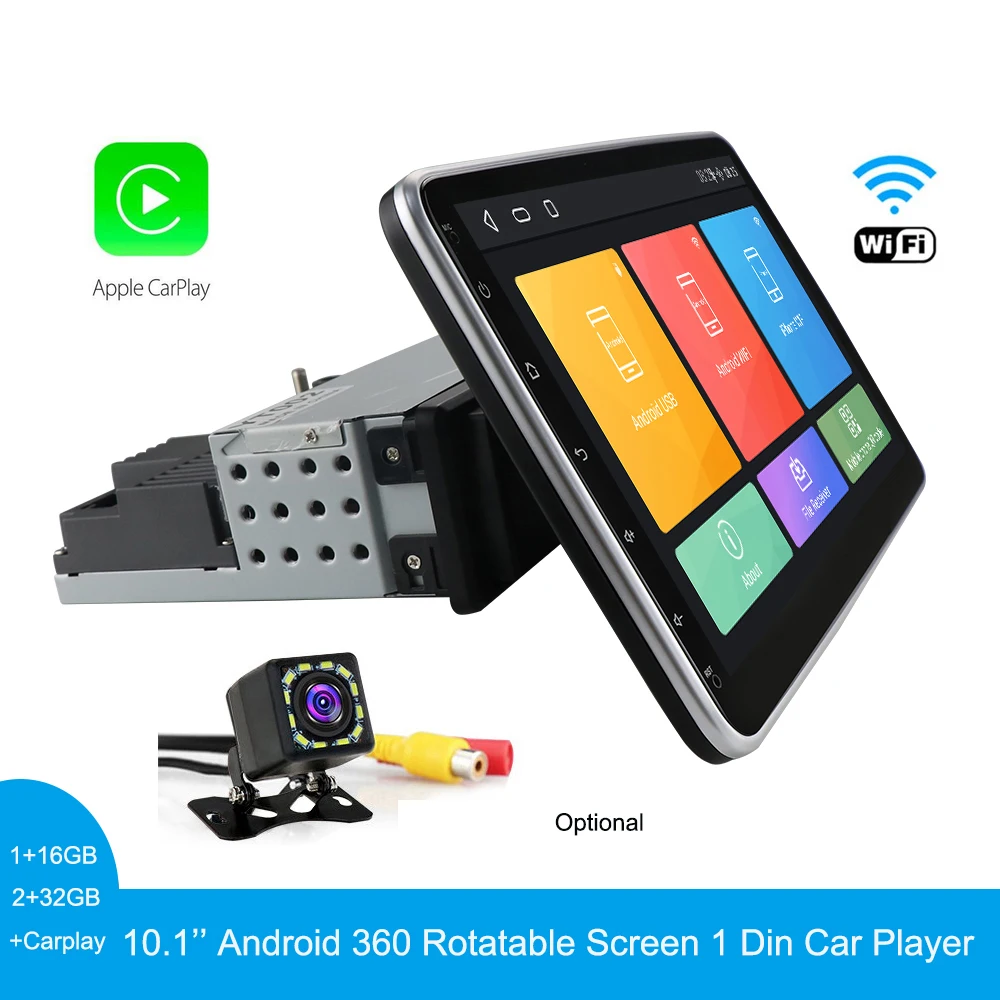 

10.1 Inch Universal 360°Rotation Android 1 Din Car Radio Car Stereo Video GPS Video Bluetooth Multimedia Player Autoradio