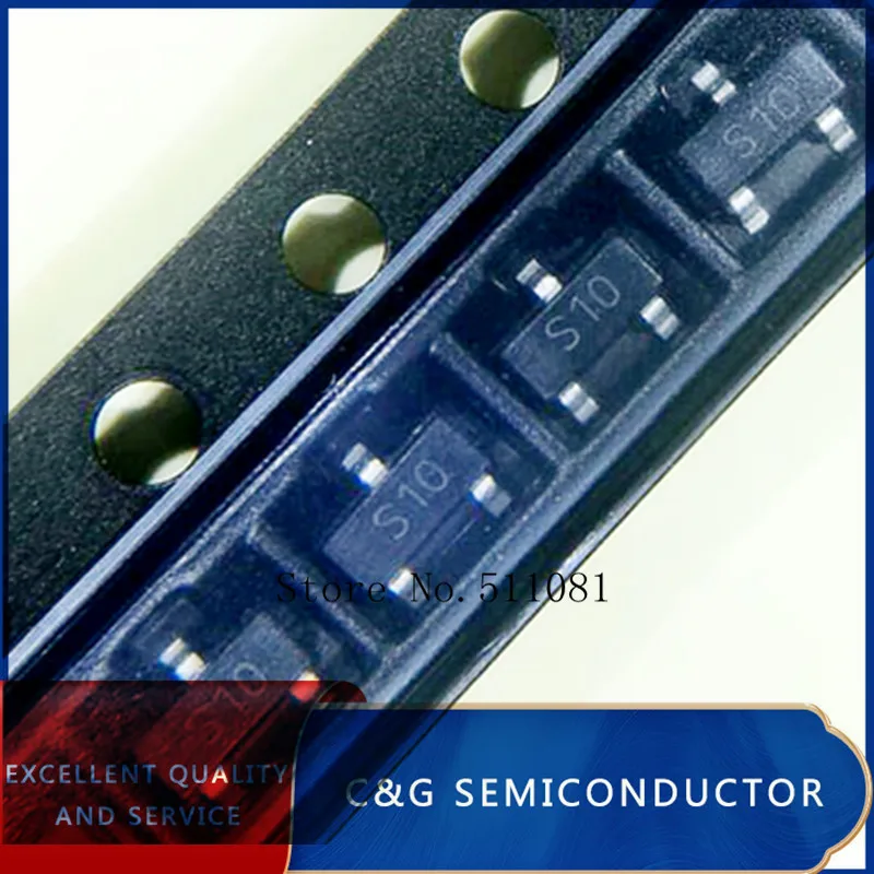 100 шт. CJ2310 SI2310 Marking S10 SOT23 60V/3A SOT-23 MOSFET транзистор | Электронные компоненты и