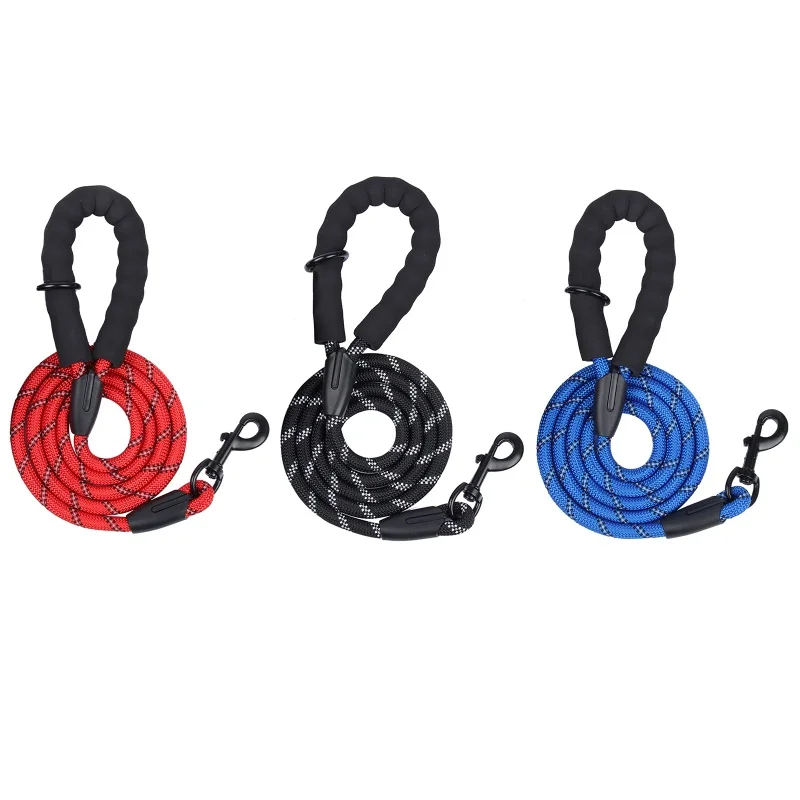 

Dog Leash Foam Handle Outdoor Walking Running Accessories Night Reflective Safety Rope Pet Leads Dog Supplies