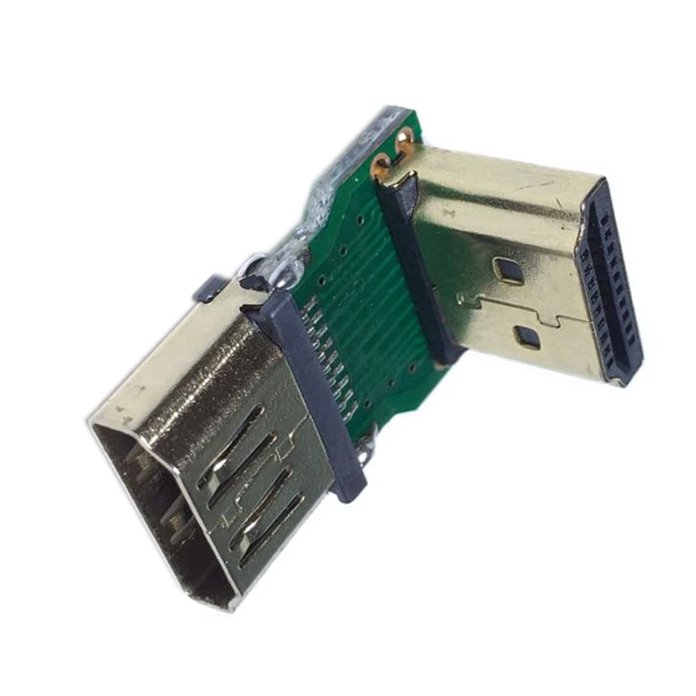 Ультратонкий удлинитель 90 градусов боковой изгиб HDMI прямоугольная печатная