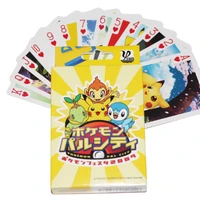 pokemon poker pikachu anime playing cards each card has a different beautiful and fun pattern for party casual kids birthday toy