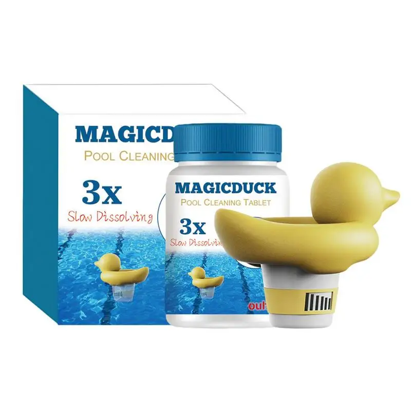 

Chlorine Floater Duck Floating Pool Dispenser With Adjustable Flow Rate For Swimming Pools Deep Cleaning Pool Tablets Supply