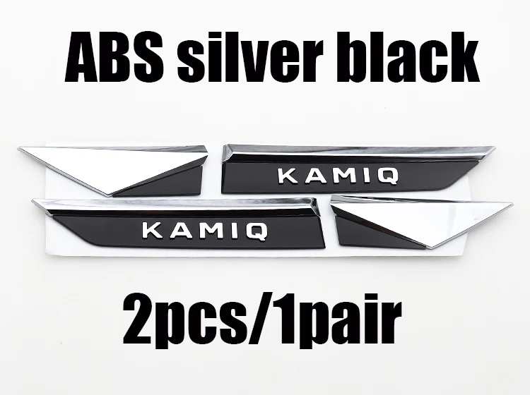 2pcs/1pair ABS Car Fender side sticker Rear Bumper tail door trunk car rear Emblem styling Accessories For Skoda |