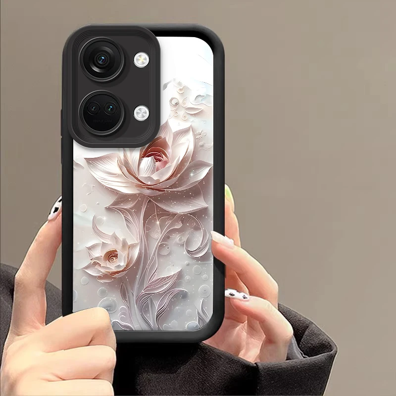 Розовые и синие перья для OnePlus Nord 2 3 4 N30 5G Onep lus 12 11 8T CE Lite 5 11R 10R противоударный чехол