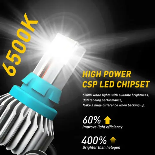 

2X T15 Super Bright White 9Smd-3030 921 912 Backup Reverse Led Light Bulb 6000K