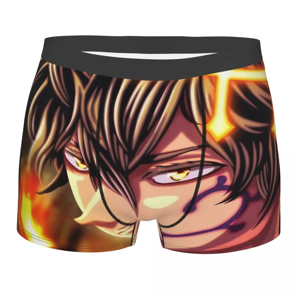 

Golden Dawn Design Black Clover Asta Anime Underpants Homme Panties Male Underwear Ventilate Shorts Boxer Briefs