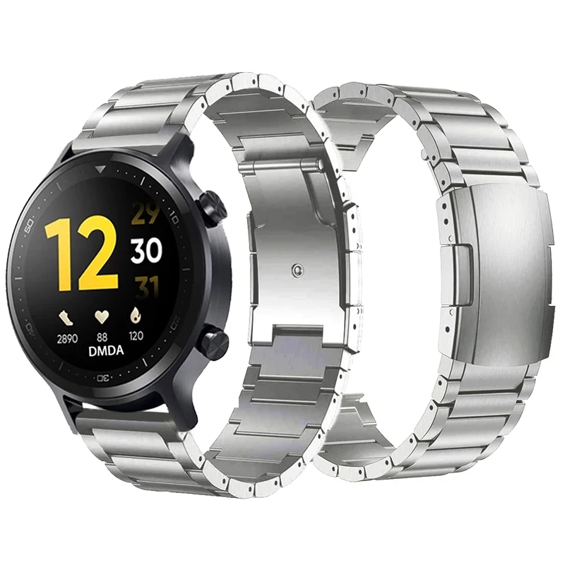 

Replace Band For Realme Watch 3 pro Steel Strap 20mm 22mm Watchband For Realme watch 2 Pro / S Pro Titanium Bracelet Accessories
