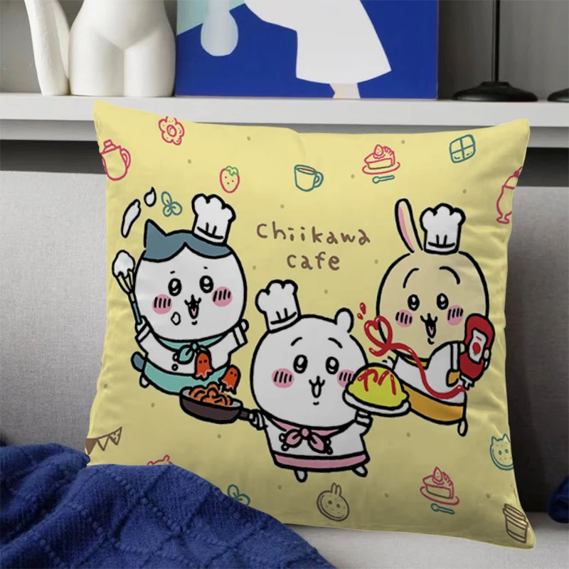 

Decorative Cushion Cover Chiikawa Pillow Cases for Sofa Bed Sleeping Pillowcase Home Decor 45x45 Anime Soft Body Dakimakura Gift