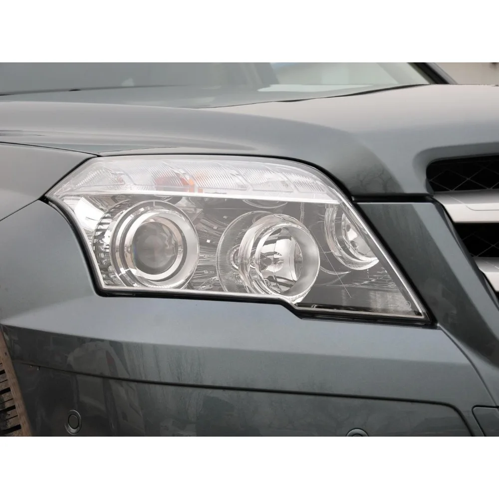 Фото Прозрачная крышка фары для Mercedes-Benz GLK CLK300 350 X204 2008-2012, защитный кожух фары, рассеиватель света №3