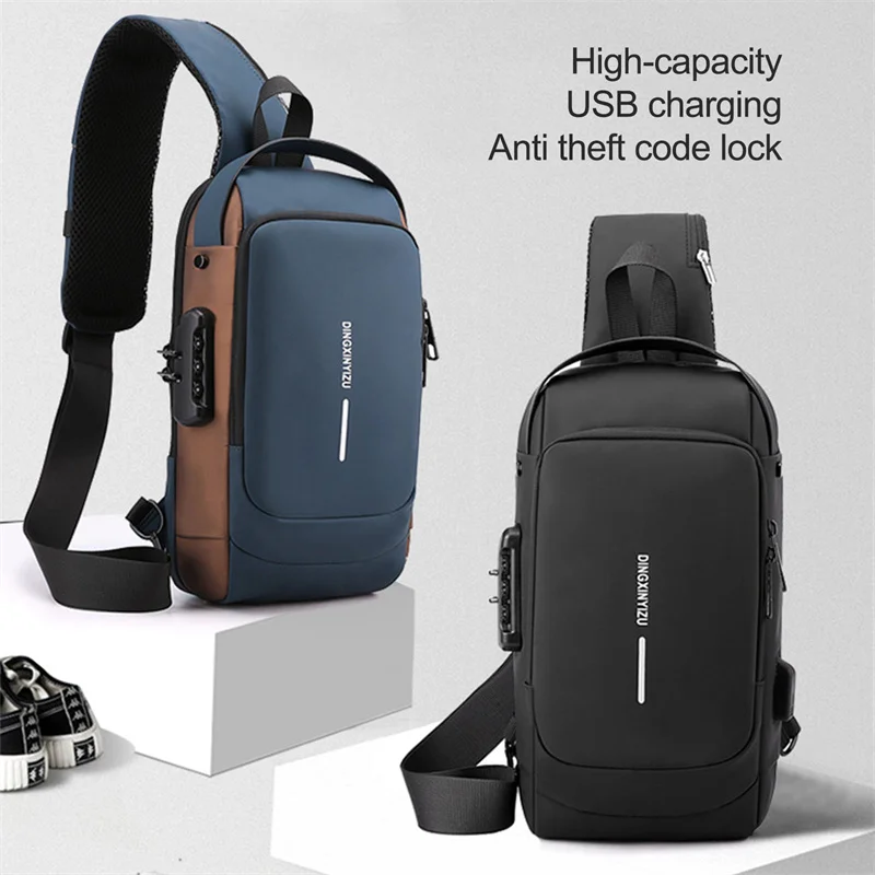 

Multifunction Male Sling Men Bag Pack Messenger Shoulder Travel Crossbody For Bag Pack Bag Chest Bag Anti-theft