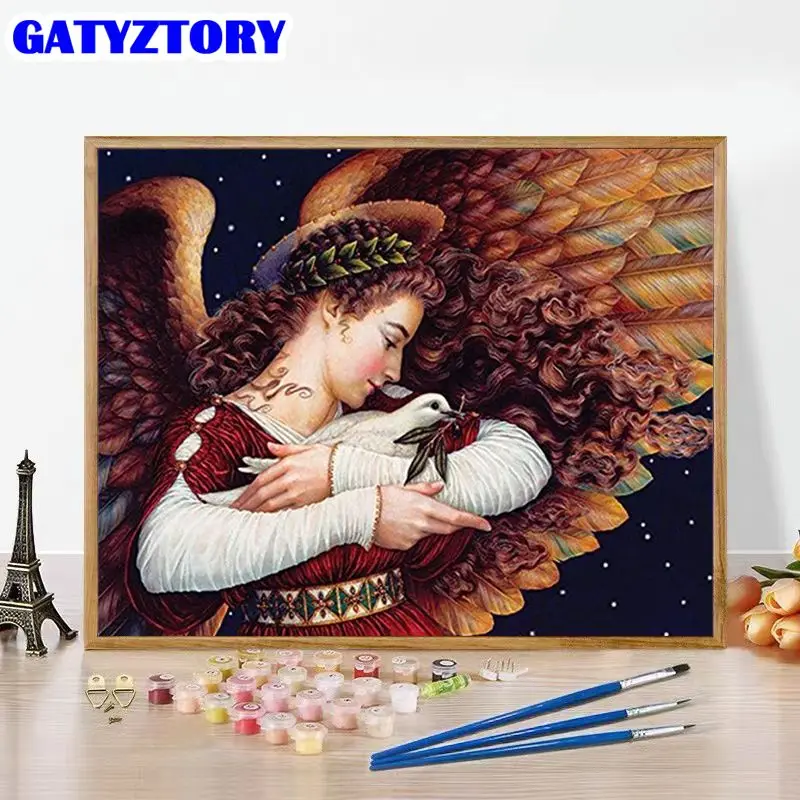 

GATYZTORY Paint By Numbers Abstract Girl Handpainted Painting Art Gift Diy Pictures By Number Kits For Gift Home Decor