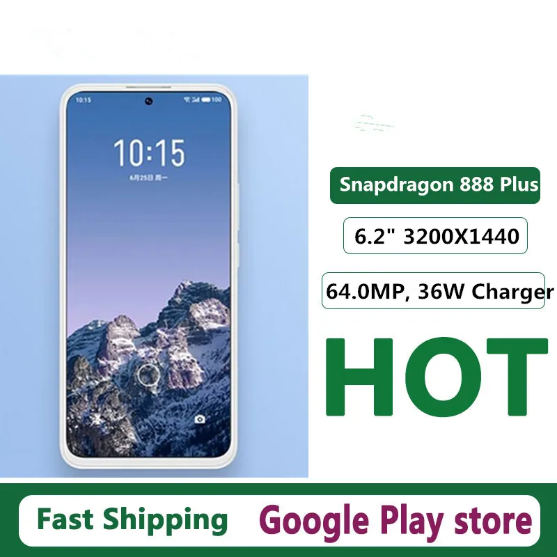 Быстрая доставка DHL сотовый телефон MeiZu 18S с лампочками Snapdragon 888 Plus экран 6 2 дюйма