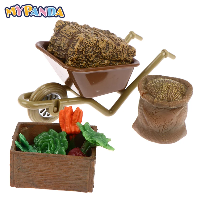 

Kawaii Dollhouse Outdoor Miniature Farm Shovel Iron Rake Planting Scene Kids Pretend Play Toys For Dolls Accessories