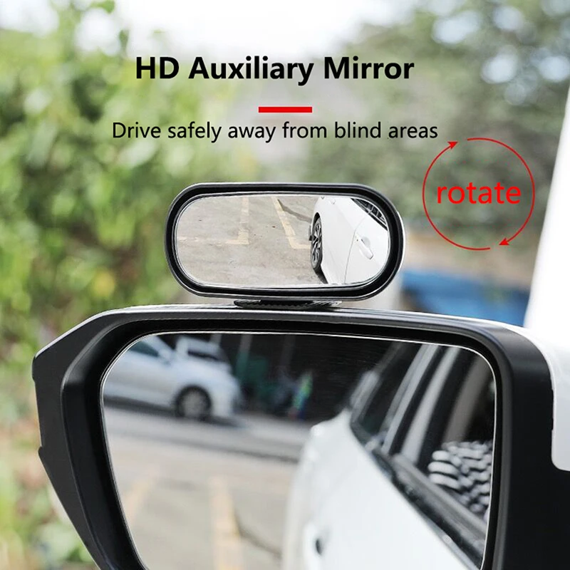 

Universal Car Mirror 360° Adjustable Wide Angle Side Rear Mirrors blind spot Snap way for Parking Auxiliary Rear View Mirror