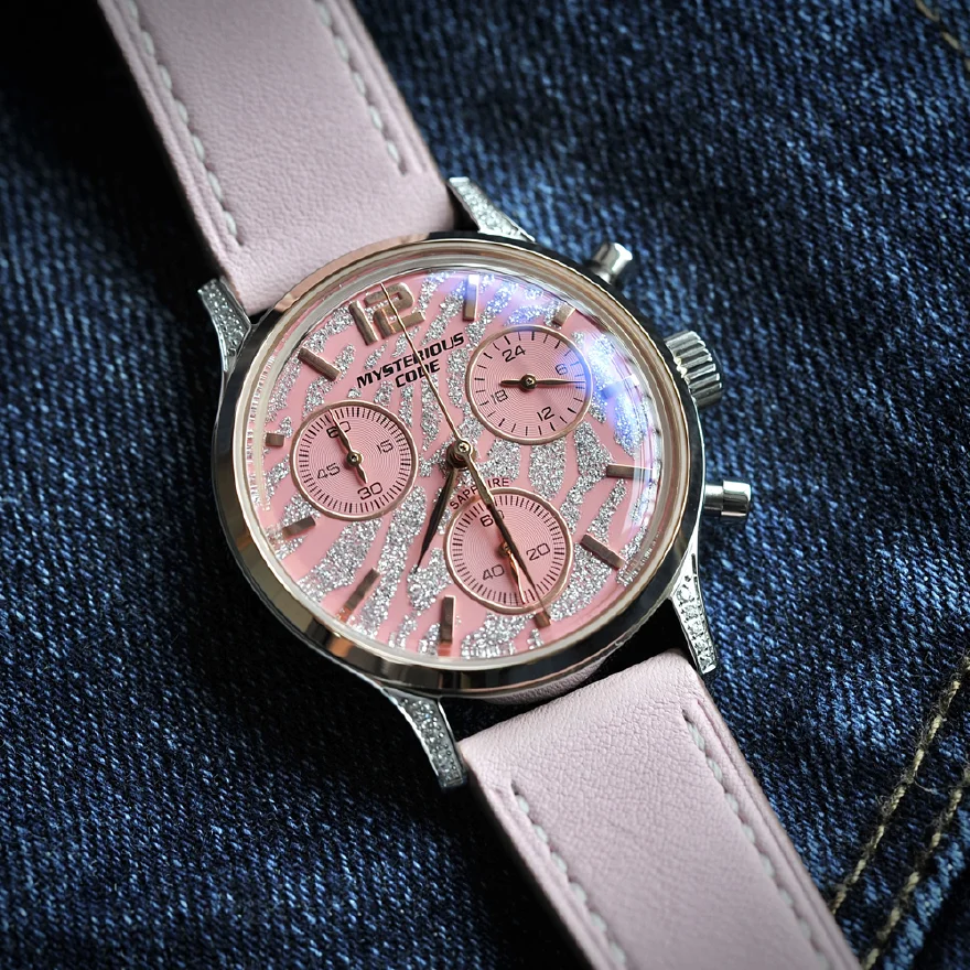 

Роскошные женские кварцевые наручные часы с хронографом 35 мм, женские часы с многоцветным циферблатом и хронографом, часы для женщин с таинственным кодом