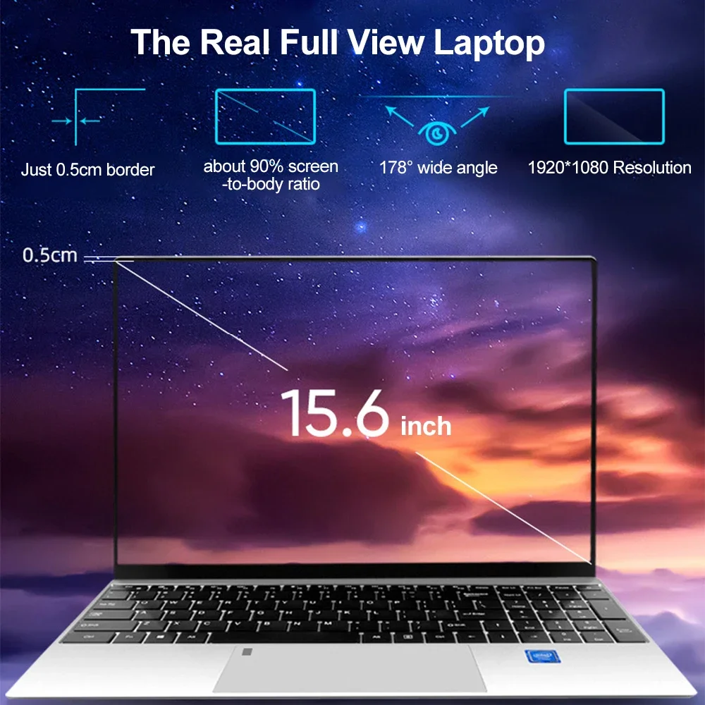 Фото AKPAD Max Ram 36 ГБ Rom 2 ТБ SSD Металлический компьютер 5G Wi-Fi Bluetooth AMD Ryzen 7 2700U Windows 10 11 Pro Игровой IPS ноутбук №3