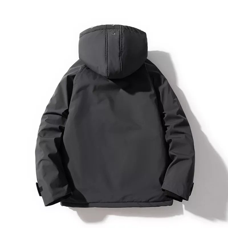 Winter Fashion Warm Padded Parka Casual Zipper Harajuku Bubble Men Parkas Windproof Puffer Men 2021