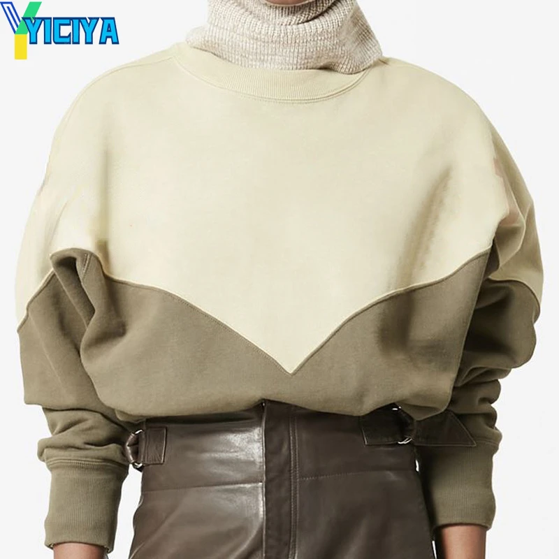 

YICIYA hoodie IS brand y2k Sweatshirt Army green hoodies Women's sweater hood new Hooded Blouse streetwear Female sweatshirts