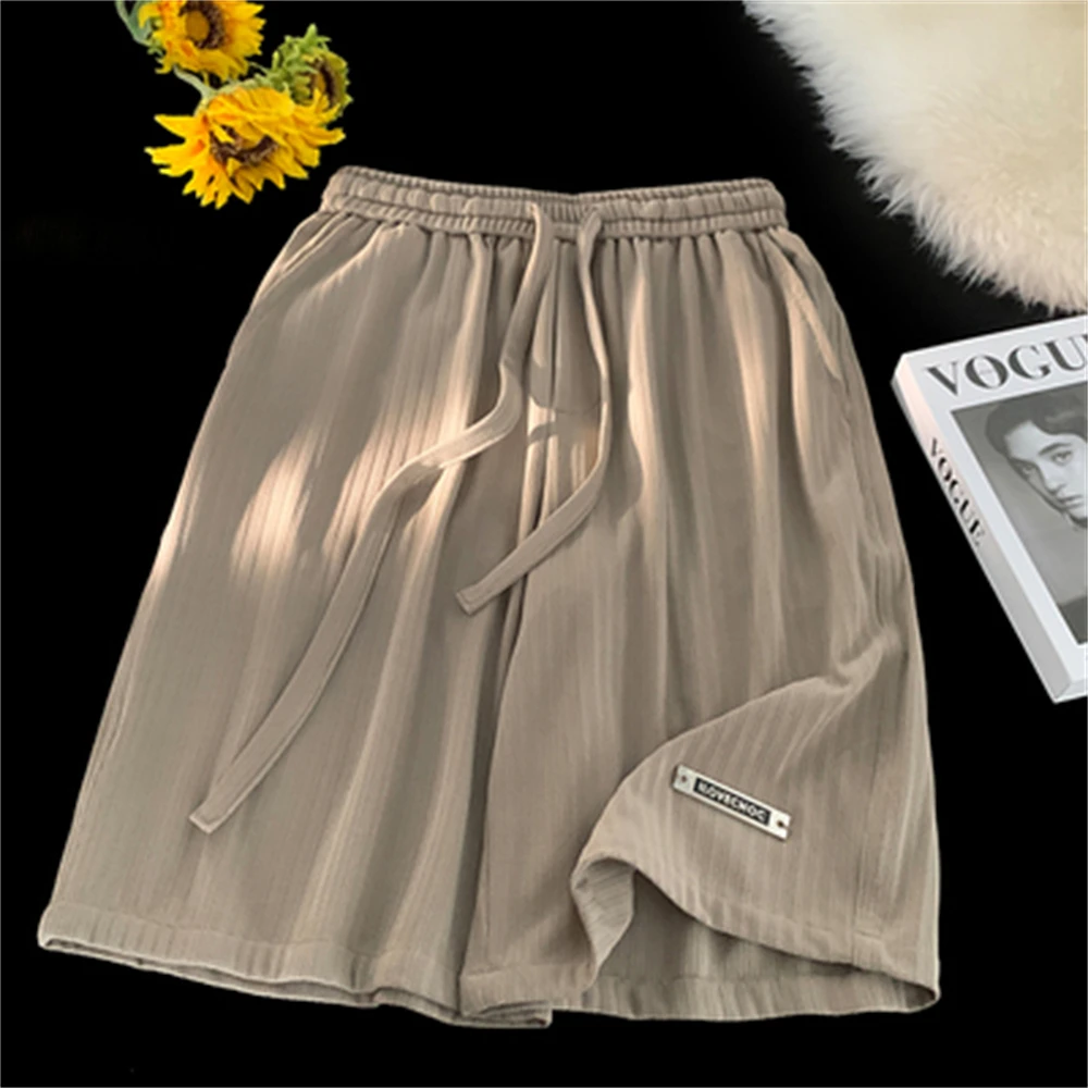 Leisure Sports Shorts Women's Summer 2023 New Straight Tube Loose Relaxed Commuter Slim Wide Leg Capris