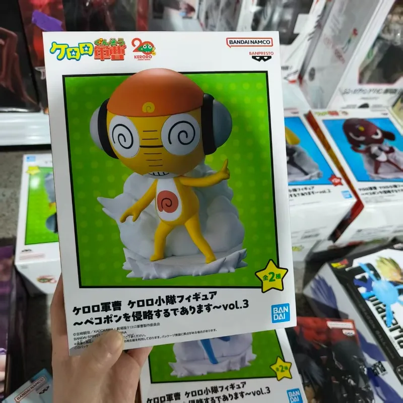 Фото В наличии: Оригинальная фигурка Bandai Banpresto Кероро Сержант-Майор Куруру, новая, в коробке, аниме-персонаж, игрушка №3