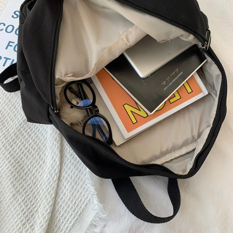 Xiaomi Backpacks Women Harajuku Multifunction Travel Large Capacity Backpack Retro Solid Waterproof Bag Students Preppy