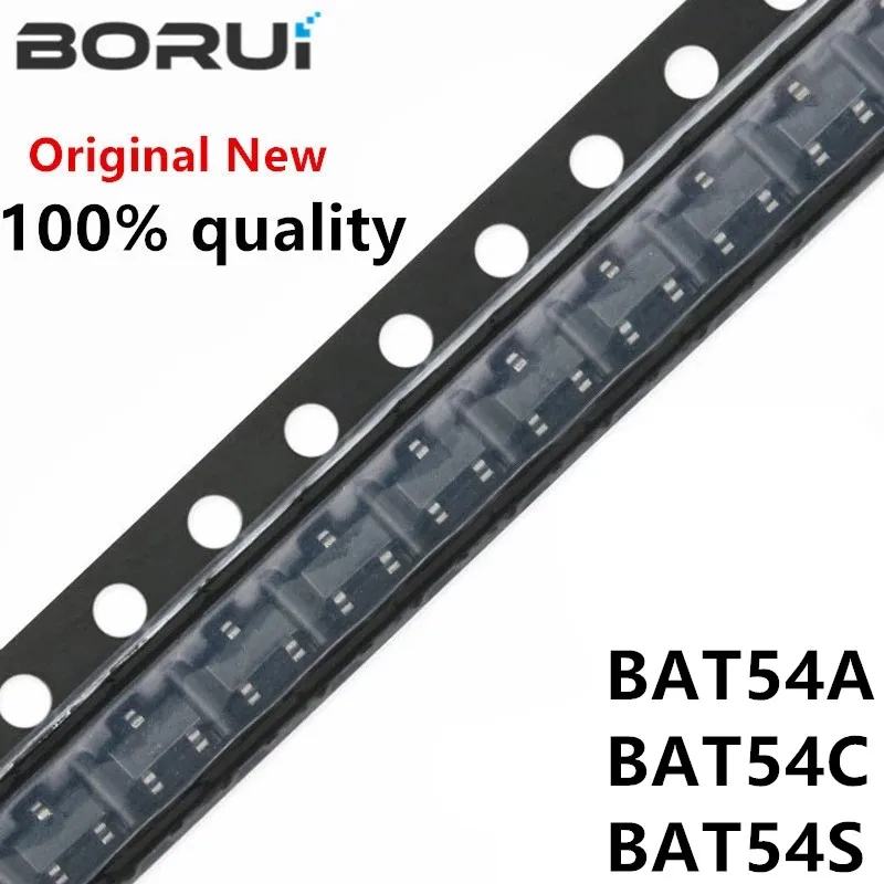 100 шт./лот BAT54C KL3 BAT54S KL4 BAT54 BAT54A KL2 BAT54 KL1 Schottky diode SOT23 SOT-23-3 в наличии