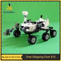 moc mars rover car model building blocks space station high tech lander robot bricks diy compatible toys for boys holiday gifts