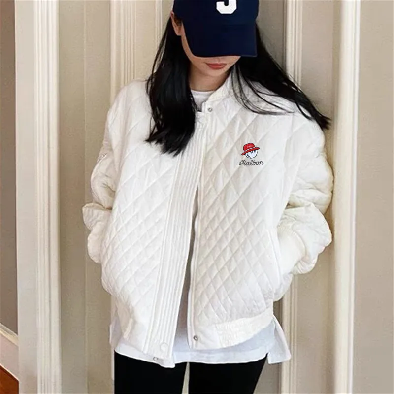 Купи Women's Golf Jacket Korean Fashion Casual Aviator Jacket Spring Casual Women's Golf Coat Horse Golf Clothes Girls Blazer за 1,199 рублей в магазине AliExpress