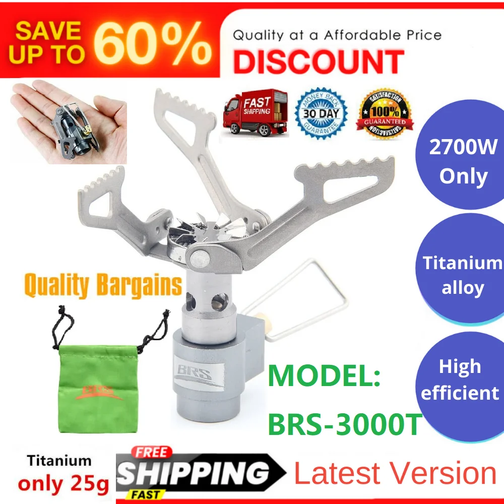 Портативная газовая плита BRS карманная титановая мини-горелка для кемпинга