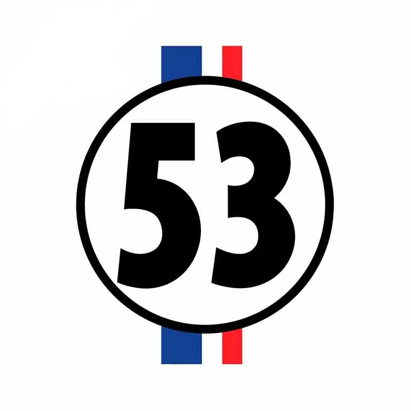 Для Herbie The Love Bug 53 Высококачественные автомобильные наклейки ПВХ 43 см X 34 4 наклейка