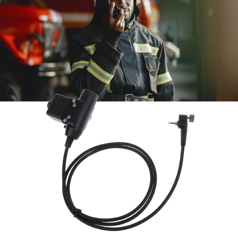 Compatible for MTH850 MTH800 MTP850 MTS850 MTH600 MTH650 HD01 HD02  PTT Cable-Plug Walkie-Talkie Headset Adapter