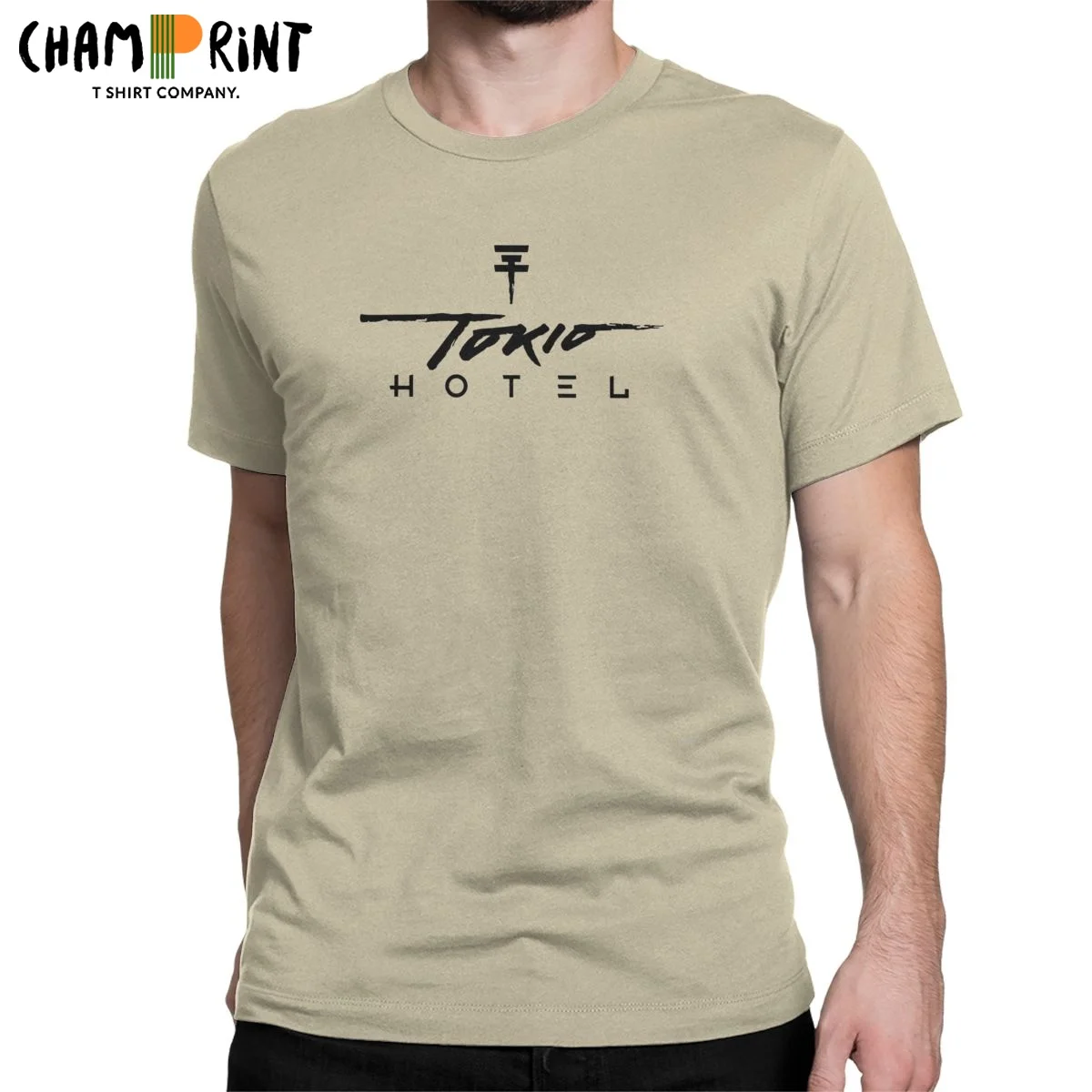 

Tokio Hotel Group Music T Shirt Men Cotton Novelty T-Shirt Round Neck Tees Short Sleeve Clothes New Arrival